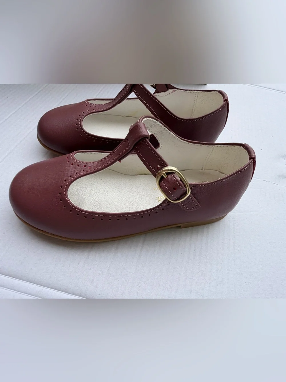 La Coqueta Dusty Pink T-Bar Mary Jane Shoes | EU 24 (US 8 Girls)